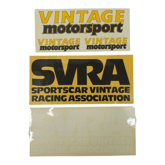 SVRA Sportscar Vintage Racing Association Motorsport Automobile Sticker Lot Of 3 - Picture 1 of 10